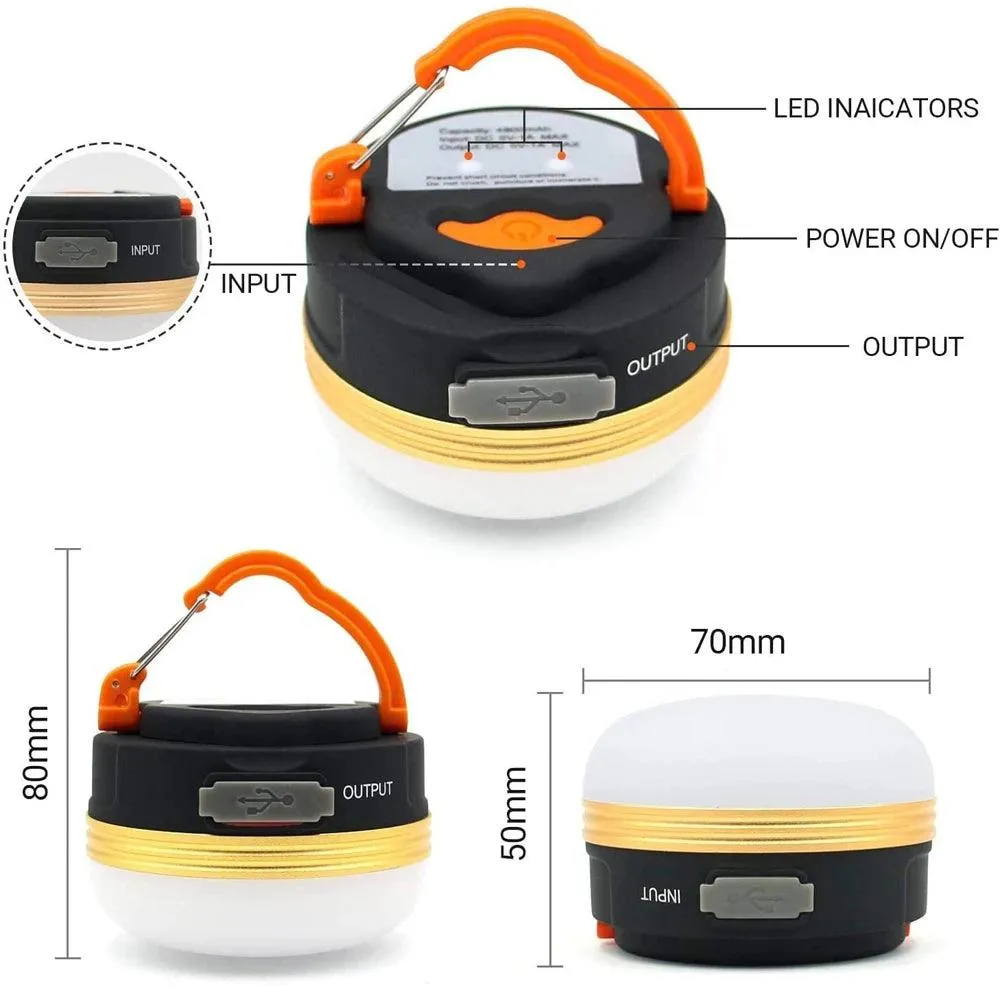 🔋 10W High Power Camping Lantern | 1800mAh USB Rechargeable Portable Lamp | Outdoor Hiking & Tent Hanging Light