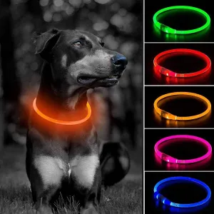 💡 Adjustable LED Glow Dog Collar – 360° Night Safety 🐕🌙