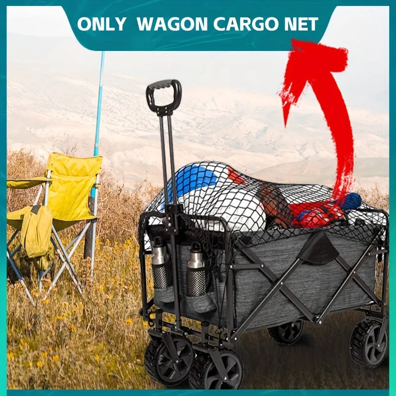 1pc Utility Wagon Net, Wagon Cargo Net, Wagon Parts Cargo Net, Heavy Duty Nylon Net For Garden Cart, Folding Trolley, Cart