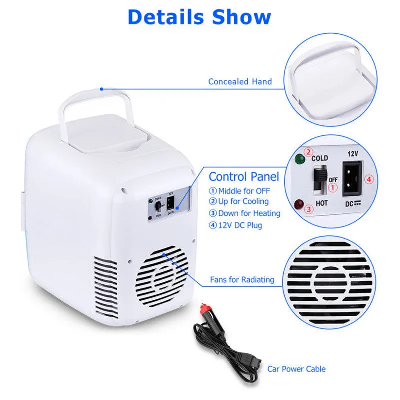 4L Car Refrigerator Mini Small Cooling And Warming Box Refrigeration Refrigeration Car