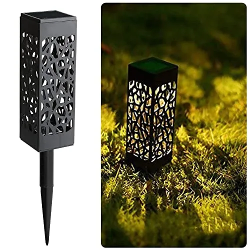 8 Pcs Solar Powered LED Garden Lights, Solar Path Lights Outdoor, Automatic Led Halloween Christmas Decorative Landscape Lighting for Patio, Yard and Garden