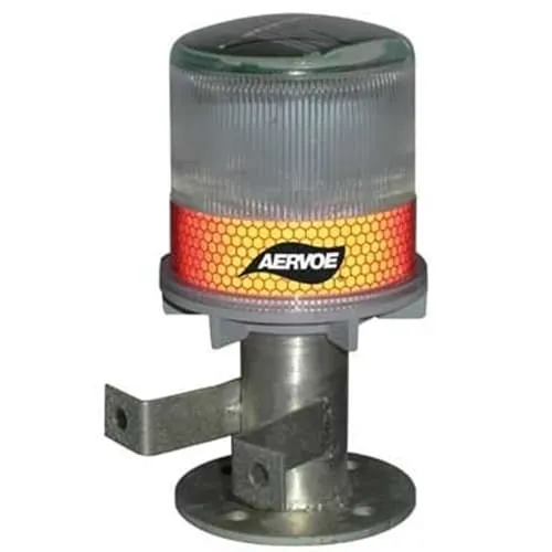 Aervoe 1198 Solar Safety Cone LED Strobe/Signal Light - Yellow