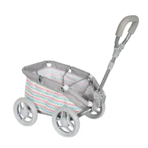 Baby Doll Wagon- Rainbow Zig Zag