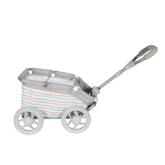 Baby Doll Wagon- Rainbow Zig Zag