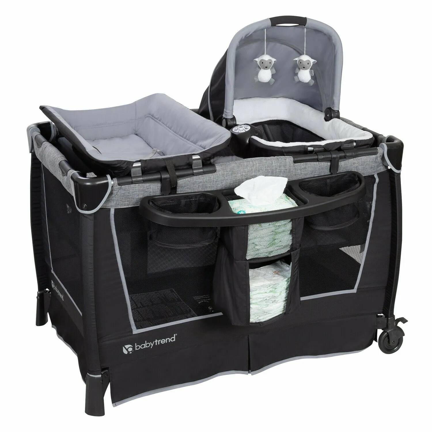 Baby Trend Jogger Stroller with Car Seat Travel System Playard High Chair Bag