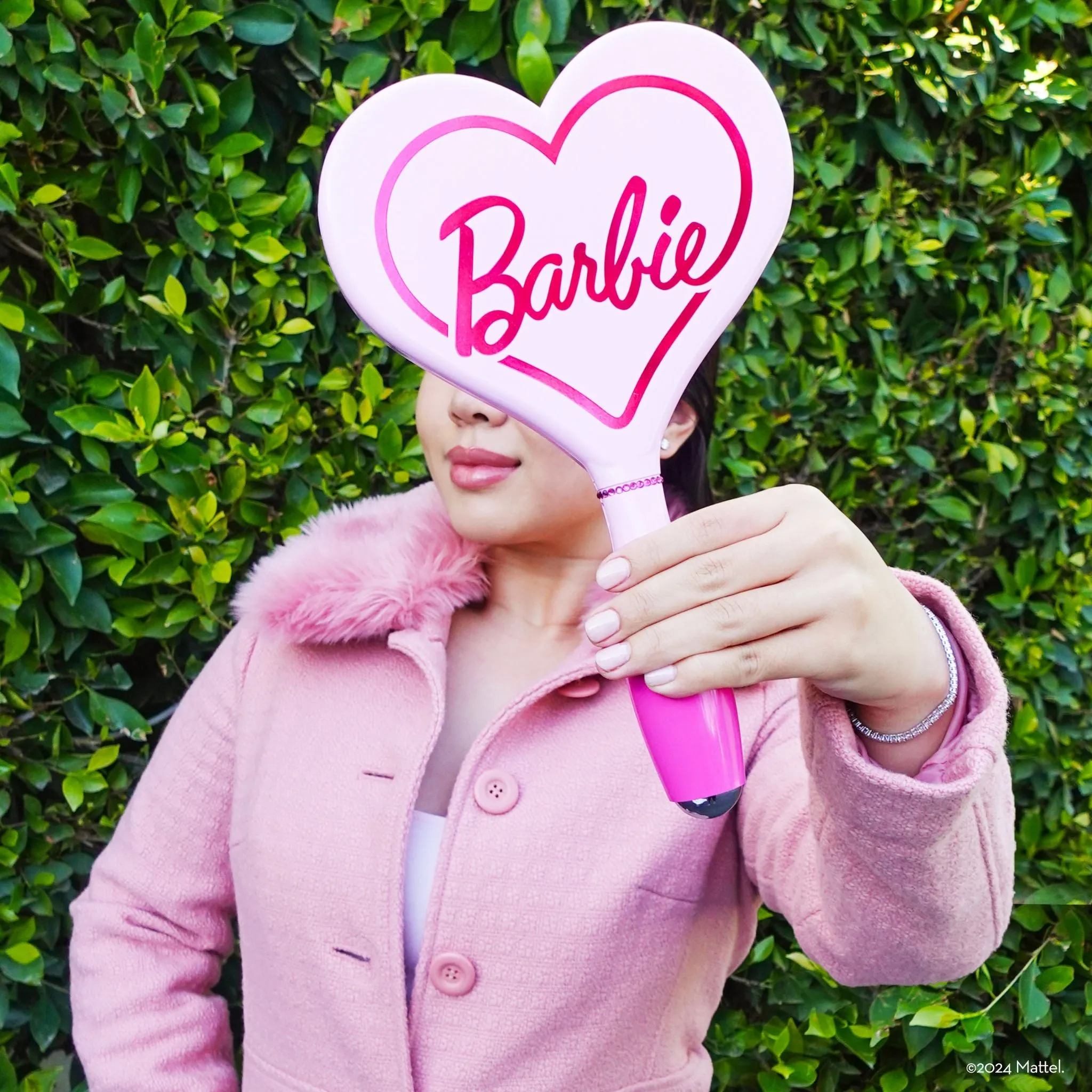 Barbie™ LED Handheld Makeup Mirror with Standing Base