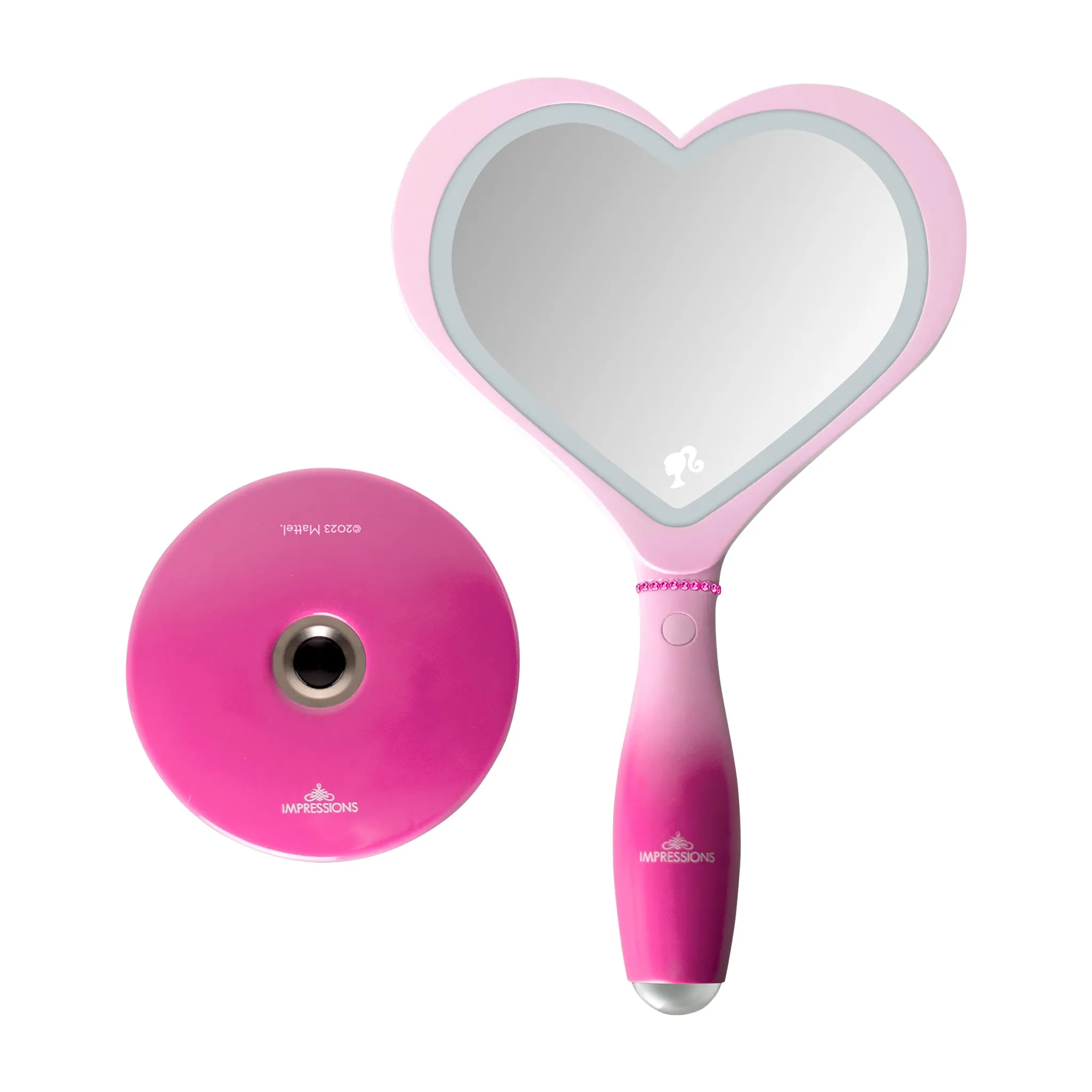 Barbie™ LED Handheld Makeup Mirror with Standing Base