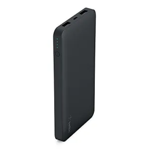 Belkin Pocket Power 10,000mAh Durable Ultra Slim Portable Charger/Power Bank/Battery Pack (Black)