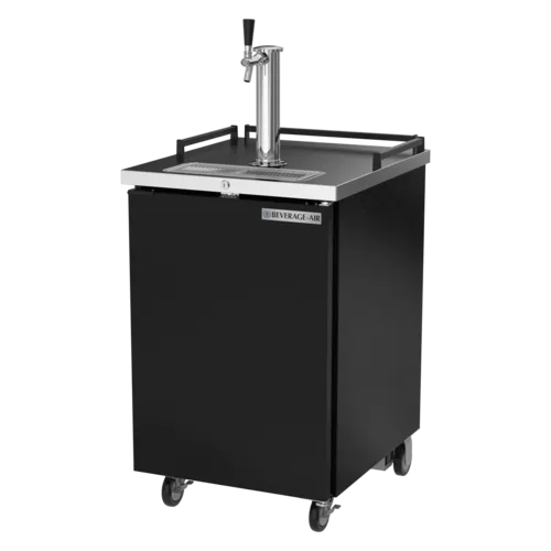 Beverage Air BM23HC-B Draft Beer Cooler with Portable Design and Self-Closing Door