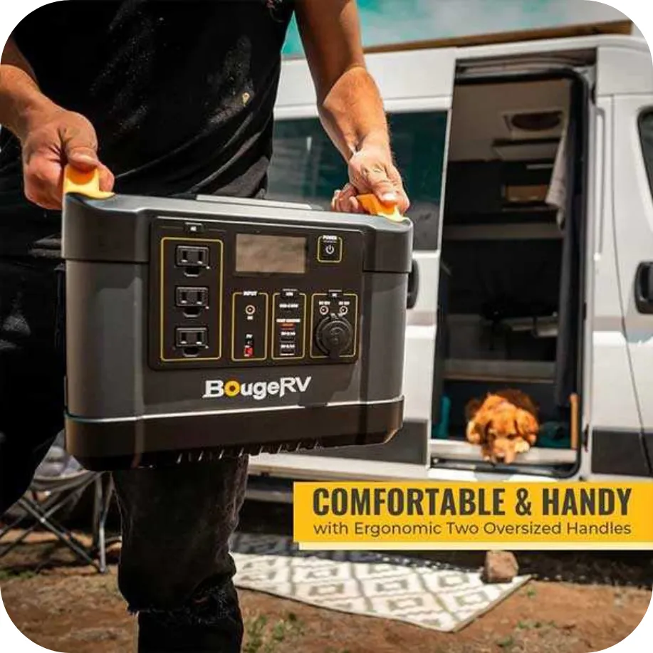 BougeRV Portable Air Conditioner & NCM 1100Wh Power Station