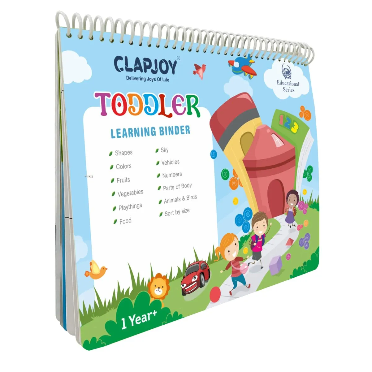 Clapjoy Velcro Book Preschool Busy Book Toddler,Kids/Children 16 Activities,Preschool Learning Montessori Toys,16 In 1 Busy Book&Return Gift For Toddlers For Kids Of Age Up To 4 Years (Level 1),Multi