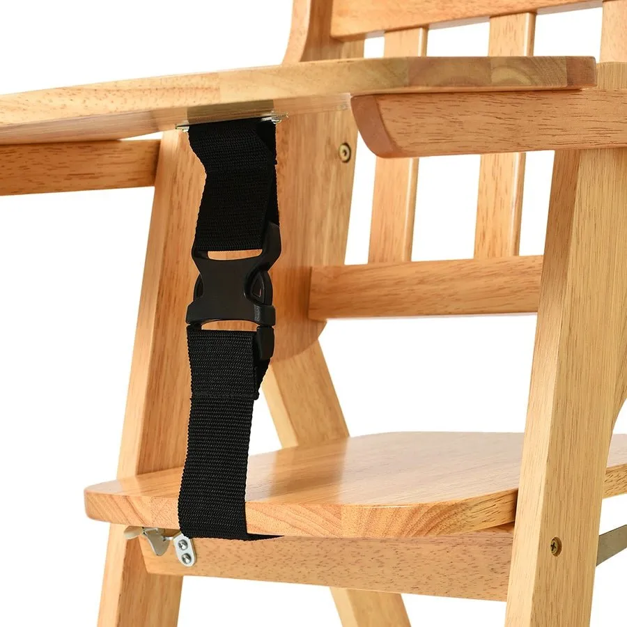 Cuddle Rubber Wood Brown High Chair