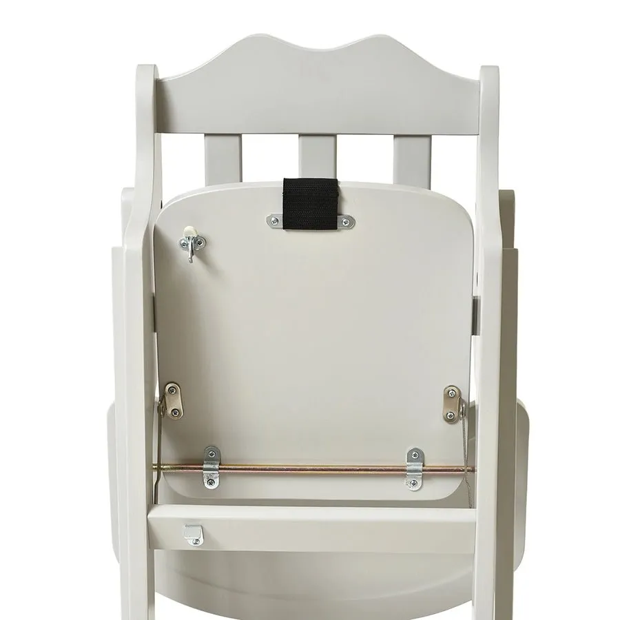 Cuddle Rubber Wood Grey High Chair