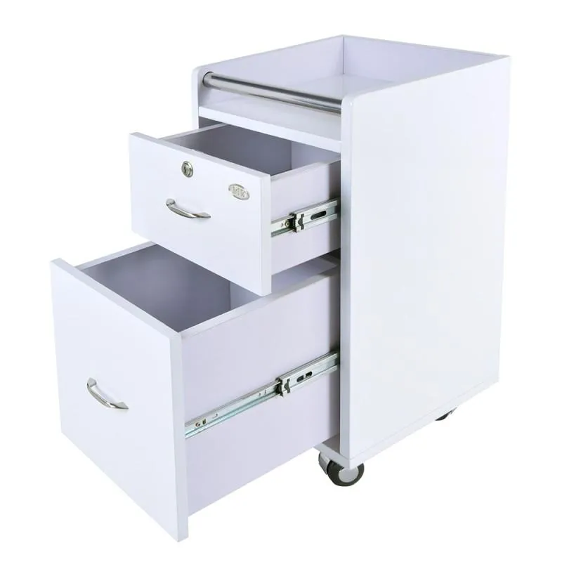 DIR Pedi-Mani Rolling Trolley Cart