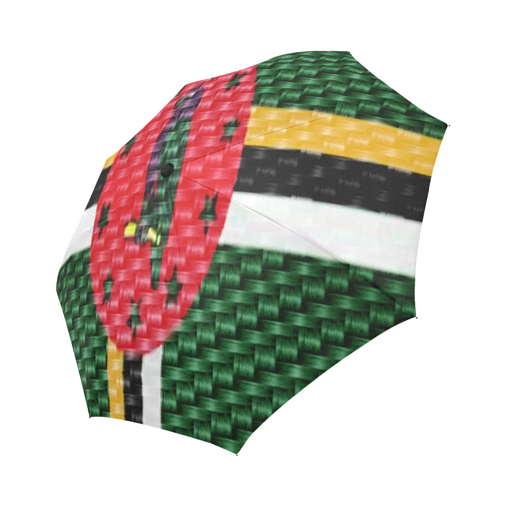 DOMINICA FLAG Auto-Foldable Umbrella