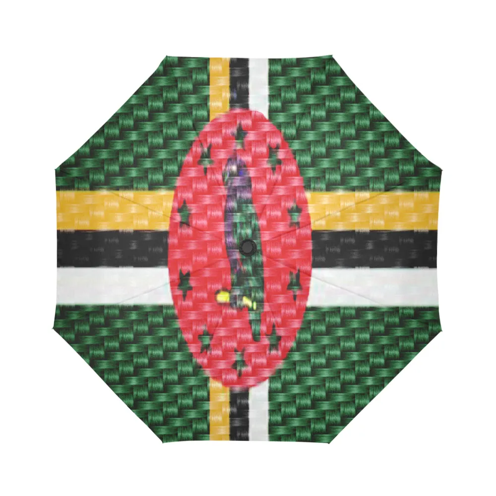 DOMINICA FLAG Auto-Foldable Umbrella