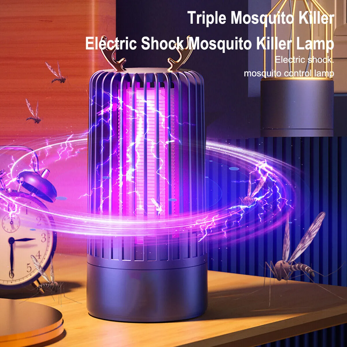 Electric Insect UV Zapper Mosquito Killer Pest Catcher Lamp Fly Bug Indoor Trap