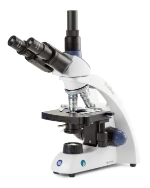 Euromex BioBlue Series Trinocular Compound Microscope 40X-1000X Magnification SMP 4/10/S40/S100x Oil Objectives with Mechanical Stage and 1W NeoLED™ Cordless Illumination