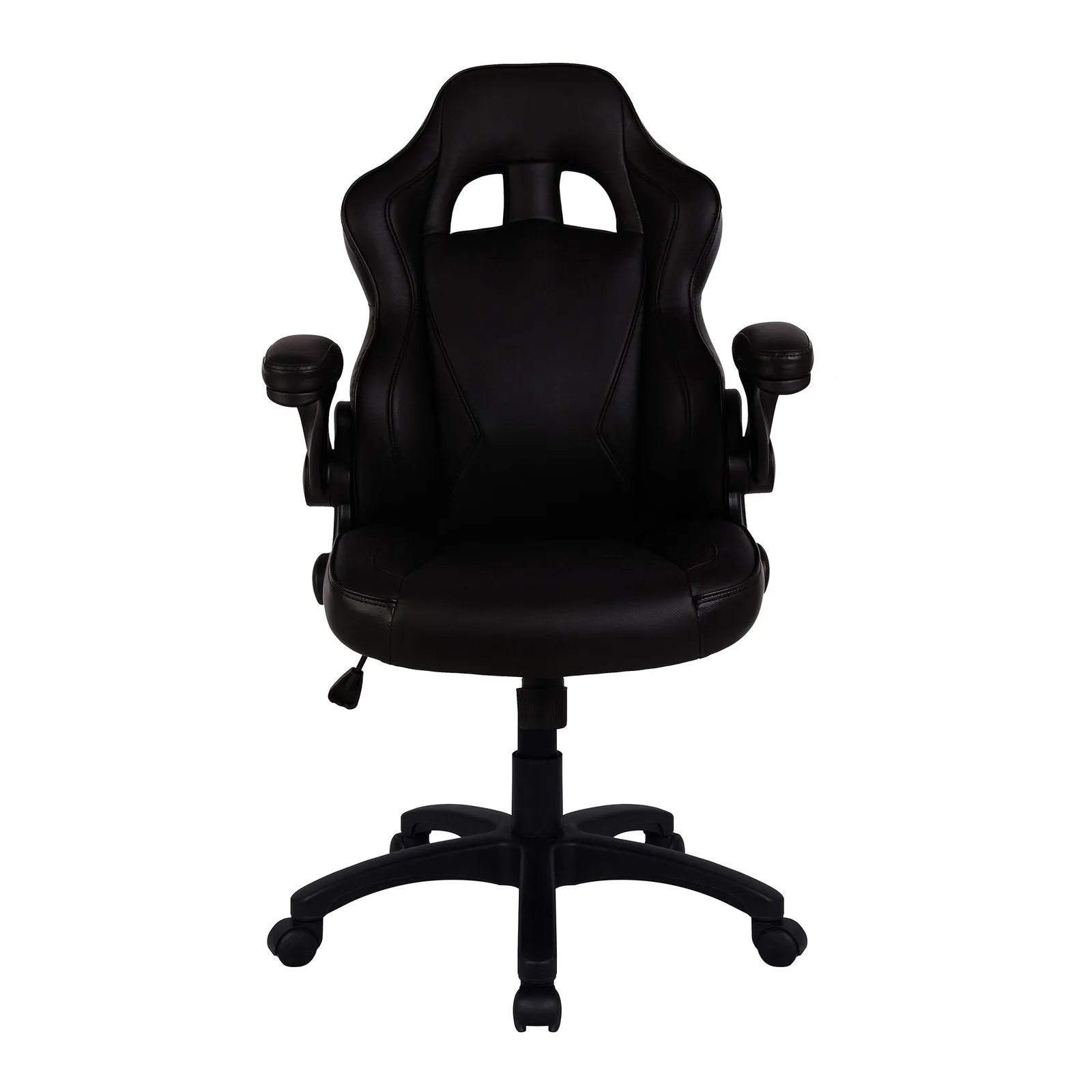 Executive Ergonomic Gaming Style Office Chair with Folding Arms, Integral Headrest and Lumbar Support