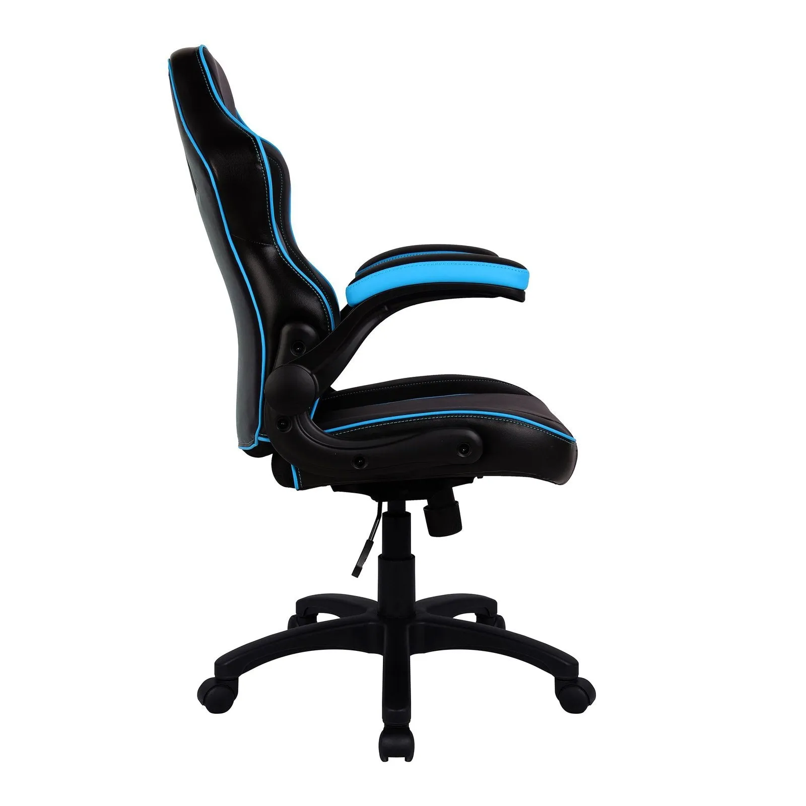 Executive Ergonomic Gaming Style Office Chair with Folding Arms, Integral Headrest and Lumbar Support