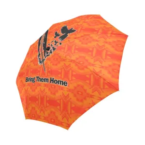 Fancy Orange Bring Them Home Auto-Foldable Umbrella