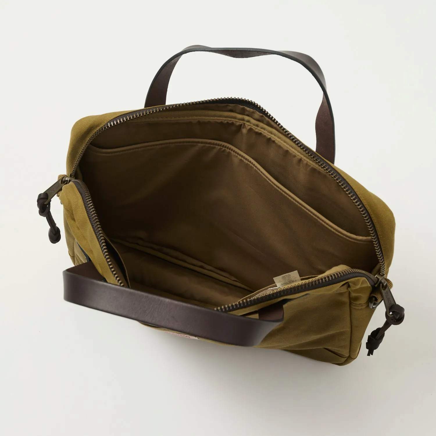 Filson Tin Cloth Compact Briefcase - Dark Tan