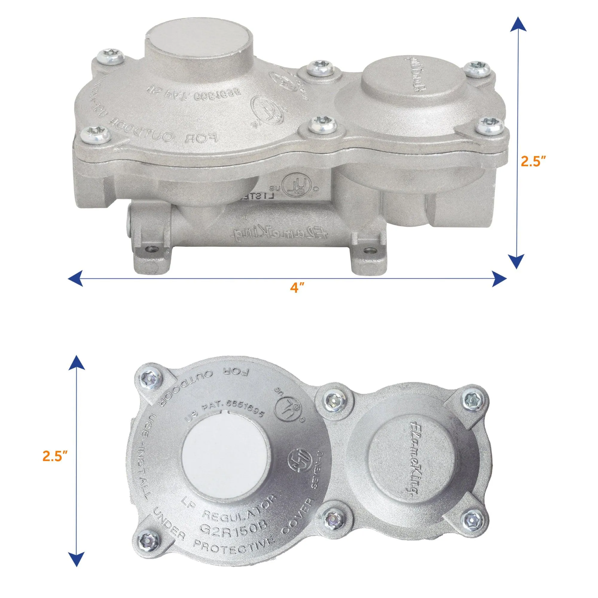 Flame King 2-Stage LP Propane Gas Regulator