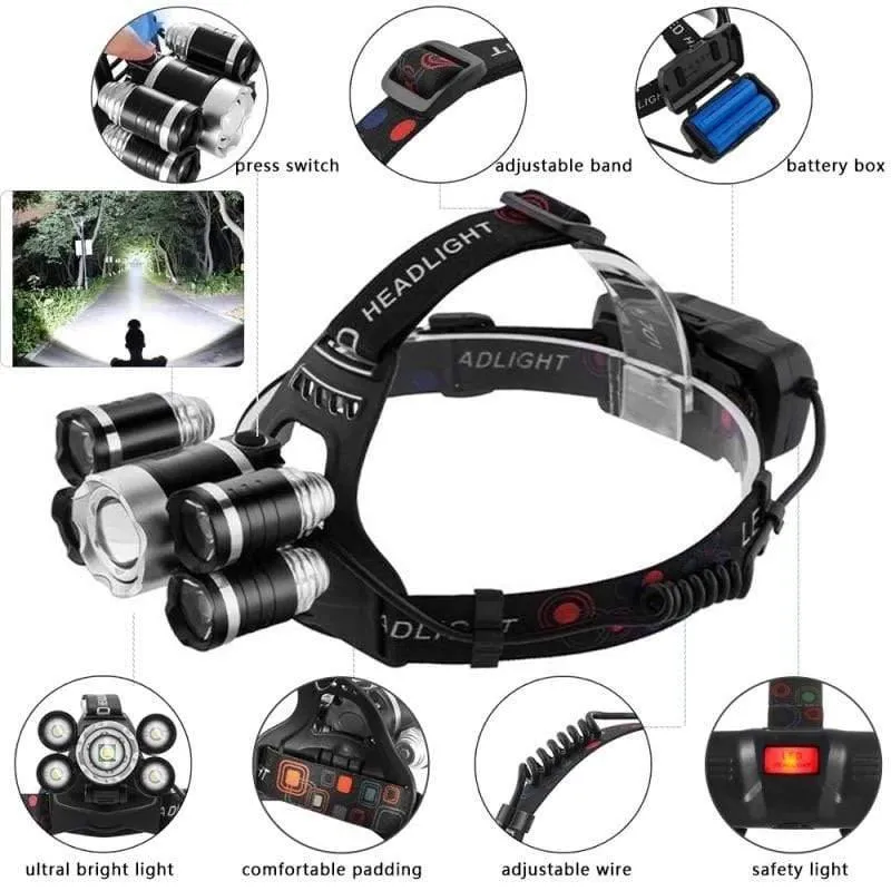 Flashlight Torch headlamp Best For Camping, fishing