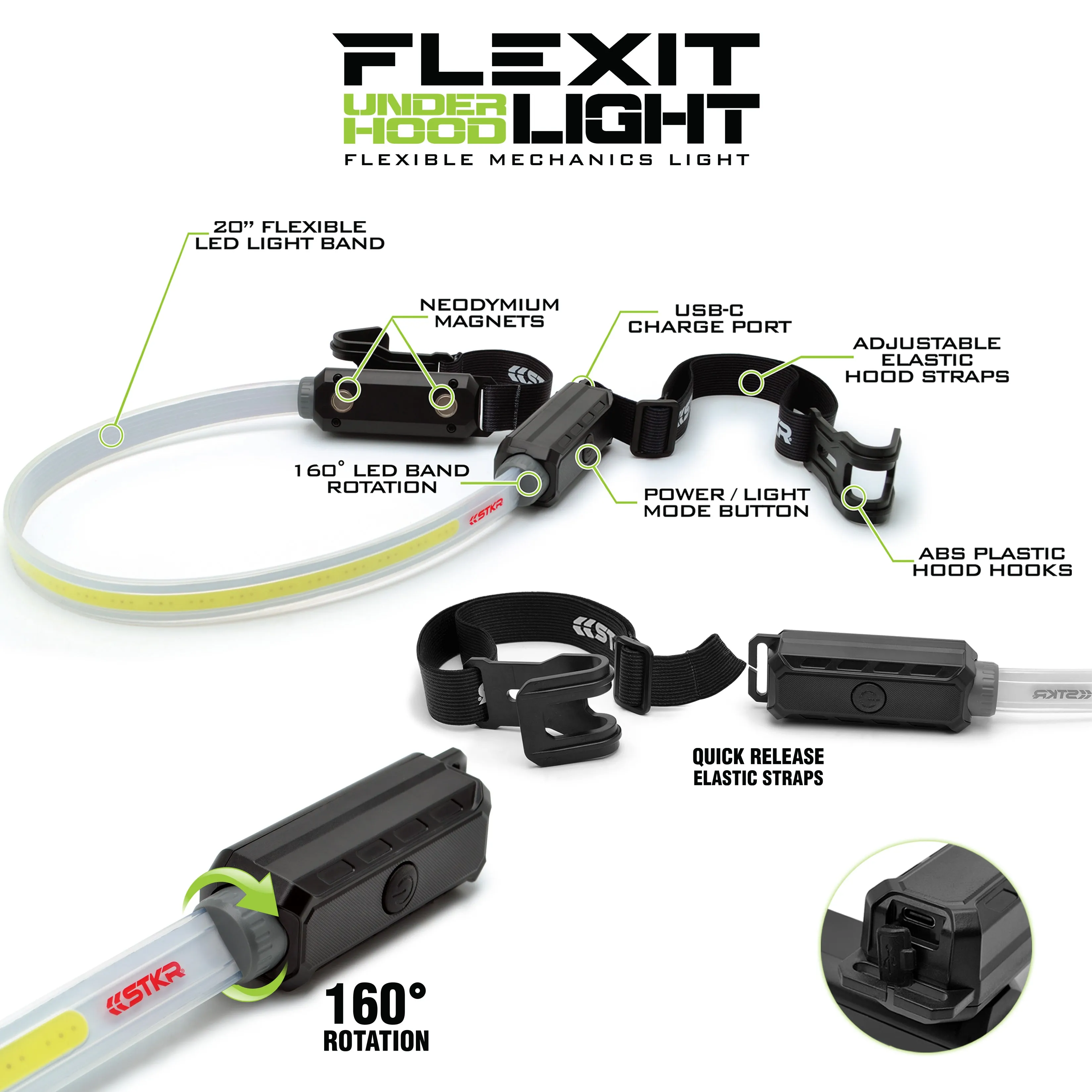 FLEXIT Under Hood Light - Mechanics Flexible Work Light