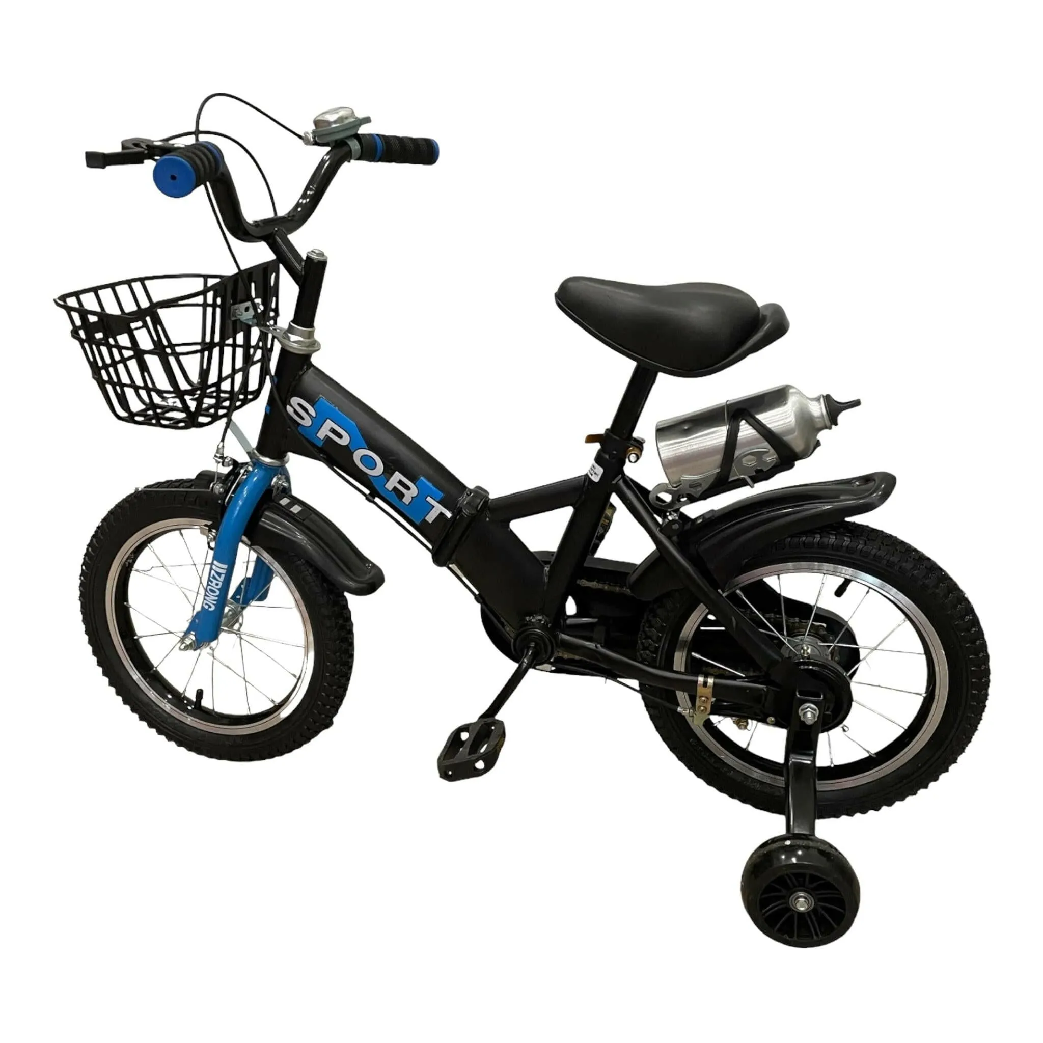 Foldable Bike Blue 16 Inch With A Water Bottle Holder