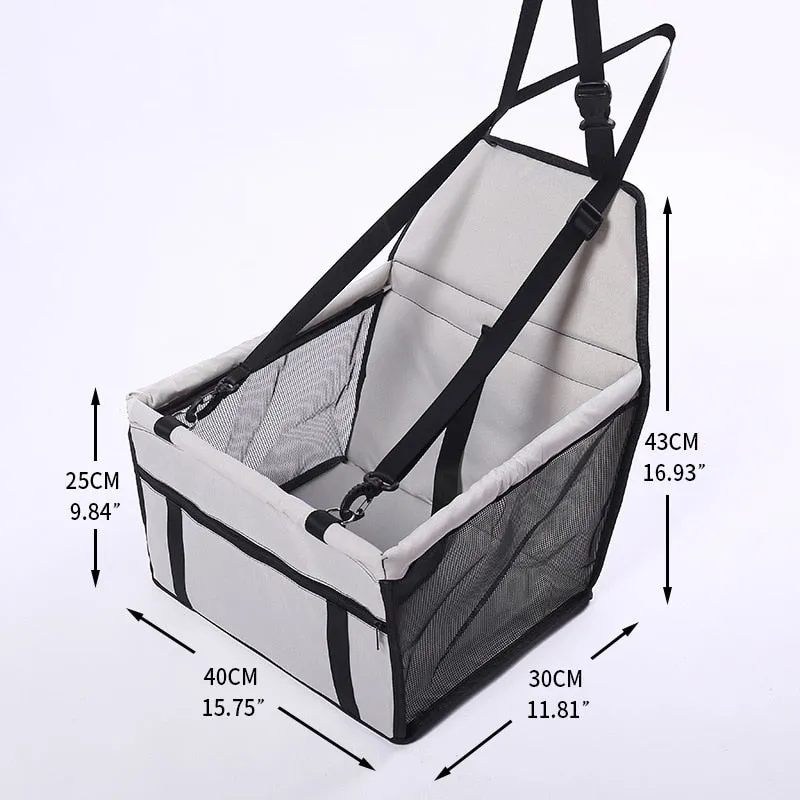 Foldable Car Pet Seat with Safe Belt