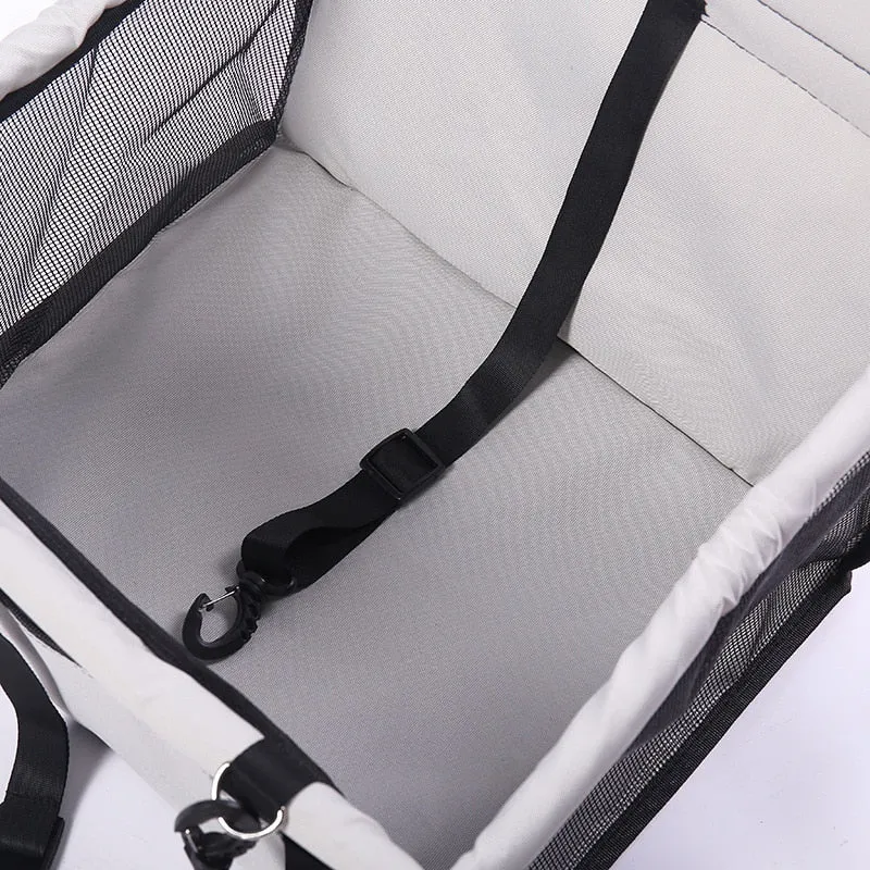 Foldable Car Pet Seat with Safe Belt