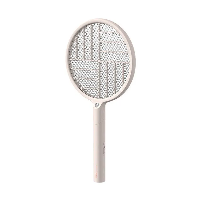 Foldable electric mosquito swatter charger