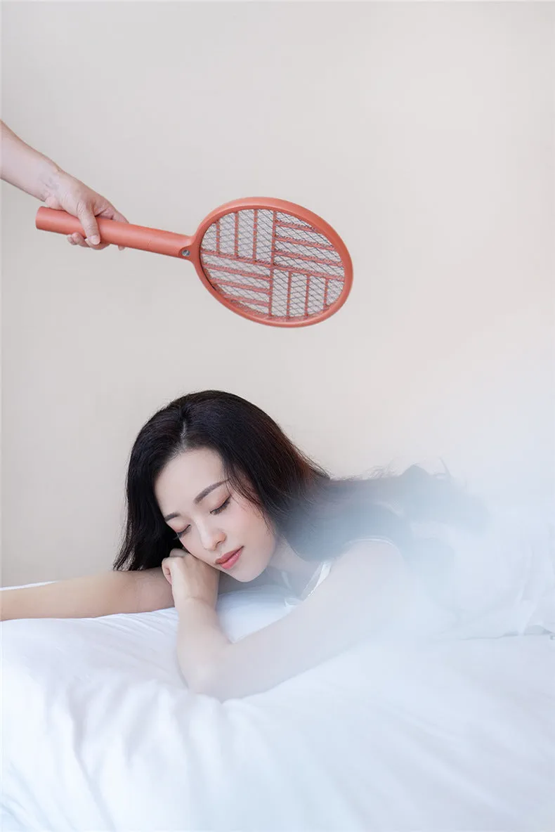 Foldable electric mosquito swatter charger