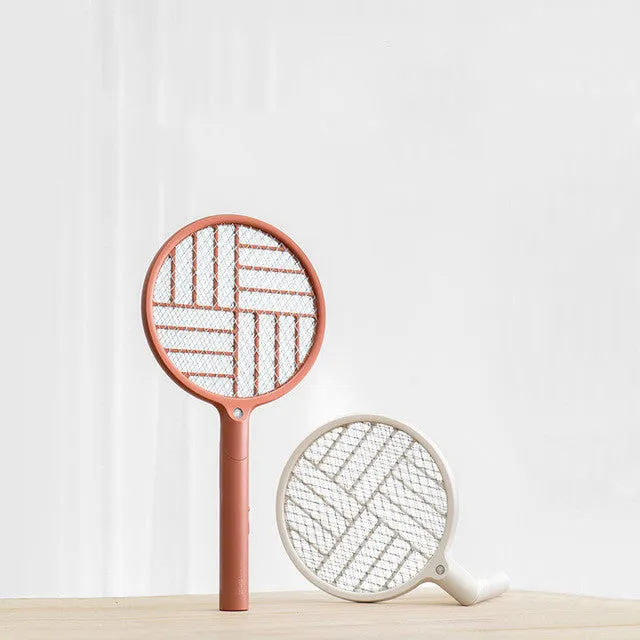 Foldable electric mosquito swatter charger