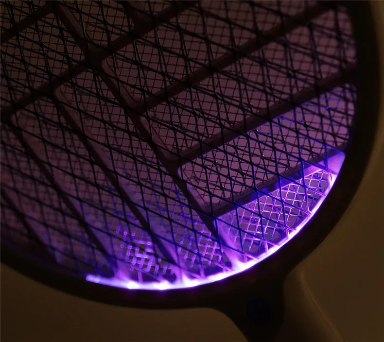 Foldable electric mosquito swatter charger