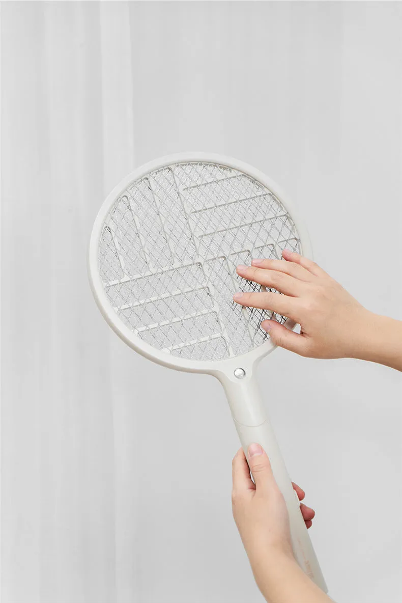 Foldable electric mosquito swatter charger