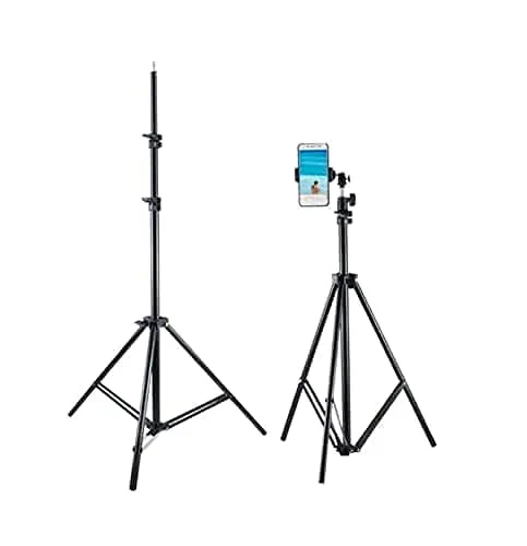 Heavy Duty 9 Feet Big Tripod Stand Light Weight Adjustable Big Tripod Stand Holder, For Mobile and Camera Photography & Video Shooting | Ring Light | Reflector | Flash Units | Light Lamps | Diffuser