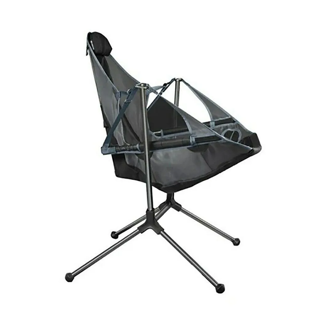 Kids Swing Camping Chair Foldable Luxury Recliner Relaxation Swinging Comfort Lean Back Outdoor