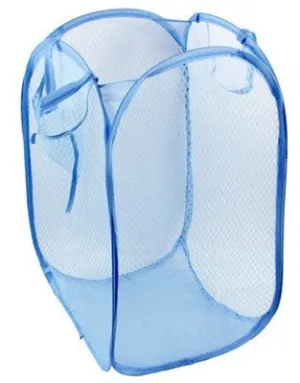 Laundry Bag Pop Up Mesh Washing Foldable Laundry Basket Bag Bin Hamper Storage Net Storage Basket Toys Sundry Receive Bag