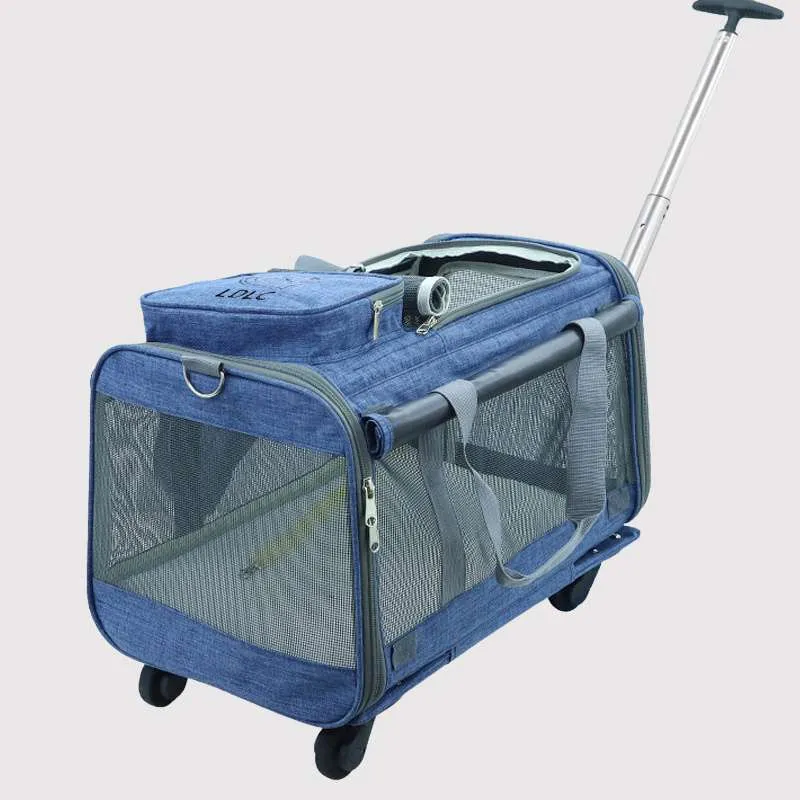 LDLC Lightweight Foldable Pet Trolley with Silent Wheels