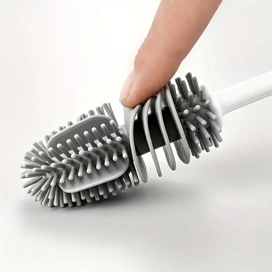 Long Handle Silicone Bottle Brush Easy Cup and Bottle Cleaning