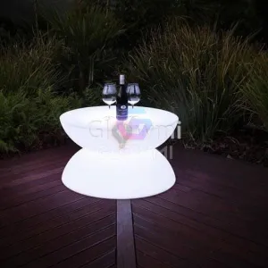 Lunar LED Circular Lounge Table