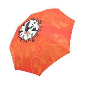 Orange Days Orange Carrying Their Prayers Auto-Foldable Umbrella