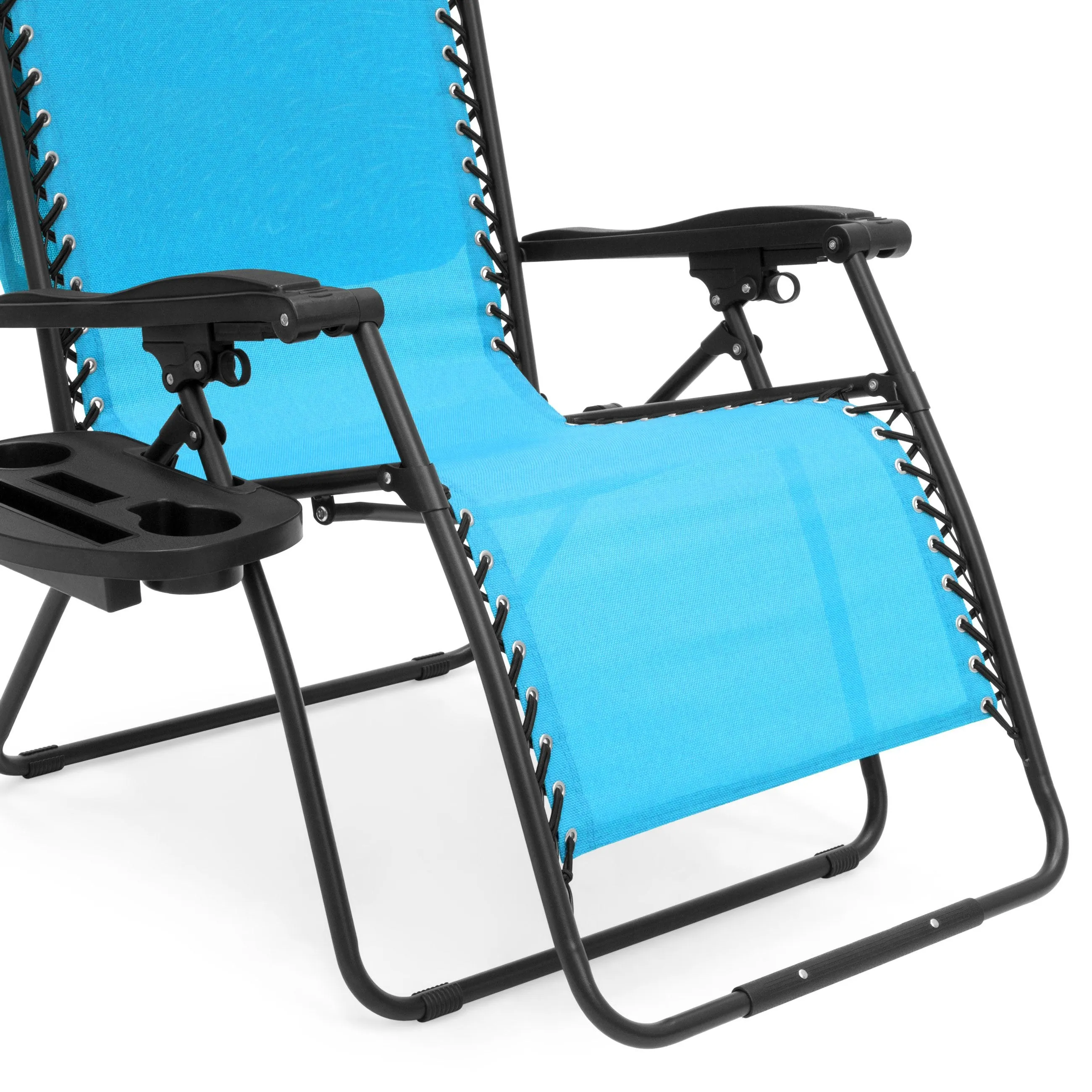 Oversized Zero Gravity Chair w/ Folding Canopy Shade Cup Holder