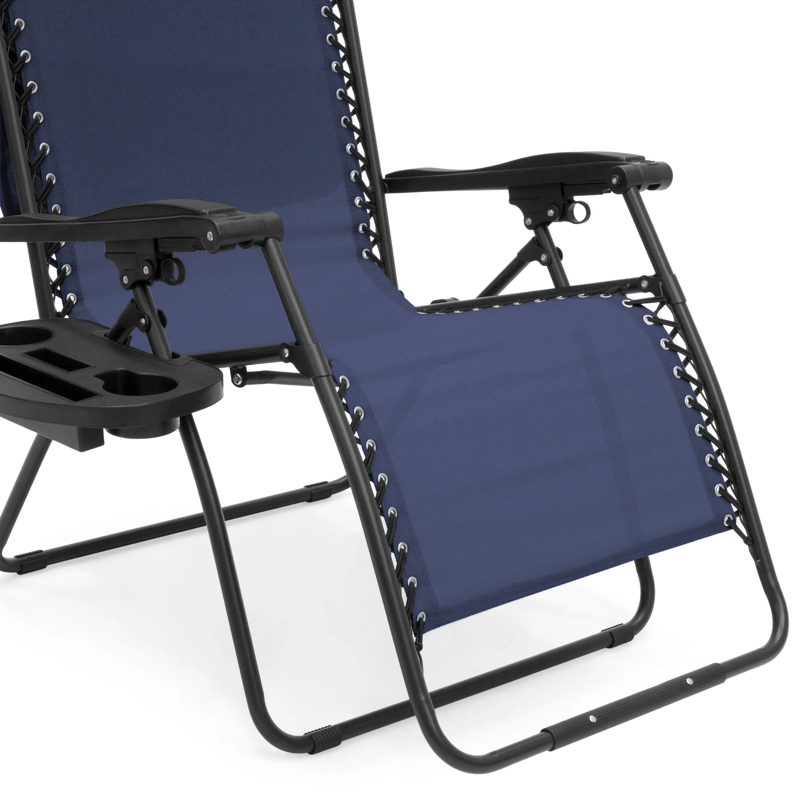 Oversized Zero Gravity Chair w/ Folding Canopy Shade Cup Holder