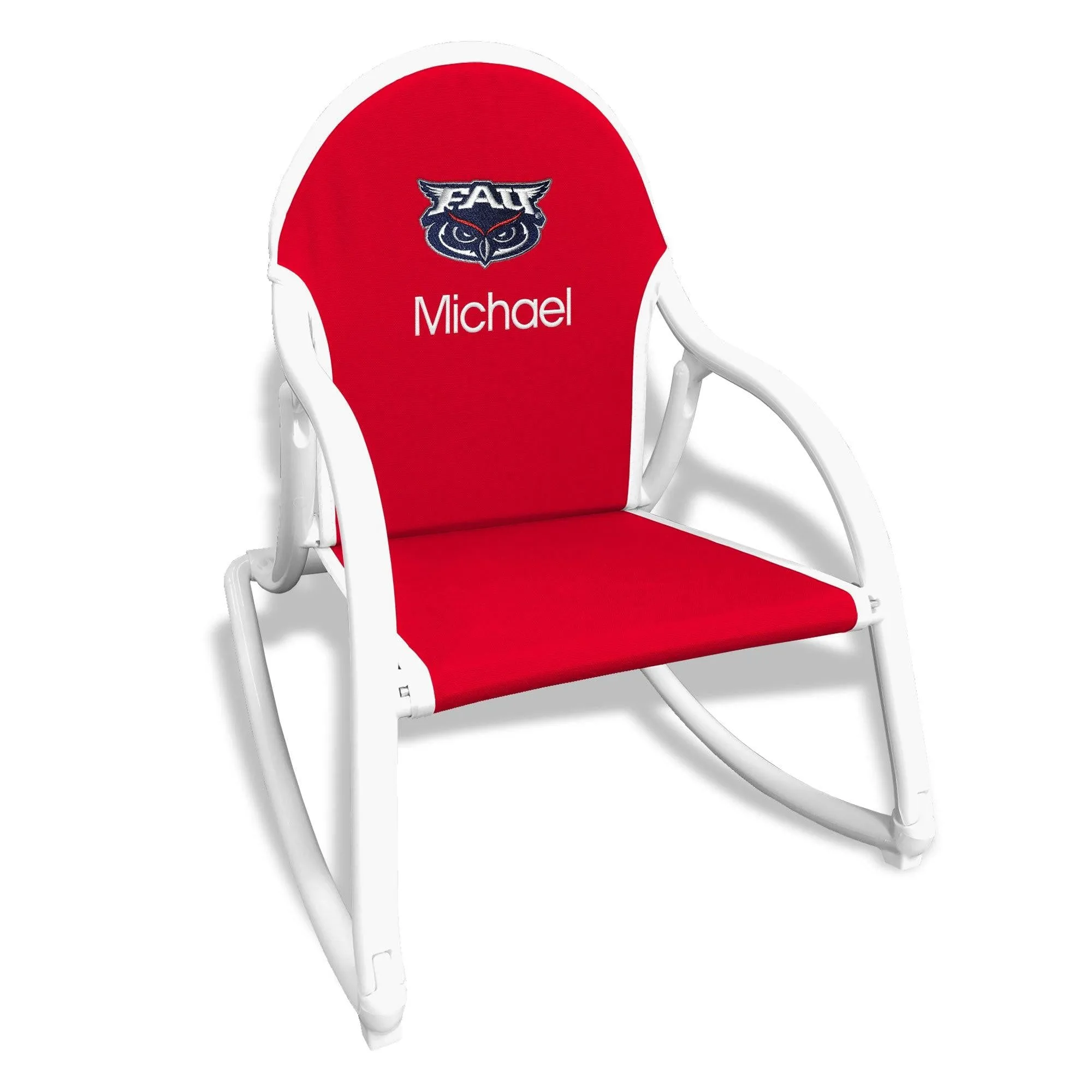 Personalized FAU Owls Rocking Chair