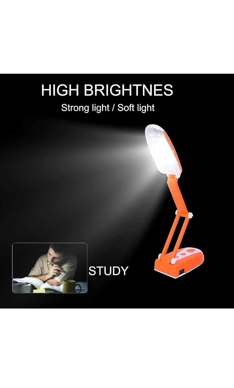 Portable LED Rechargeable Desk Lamp