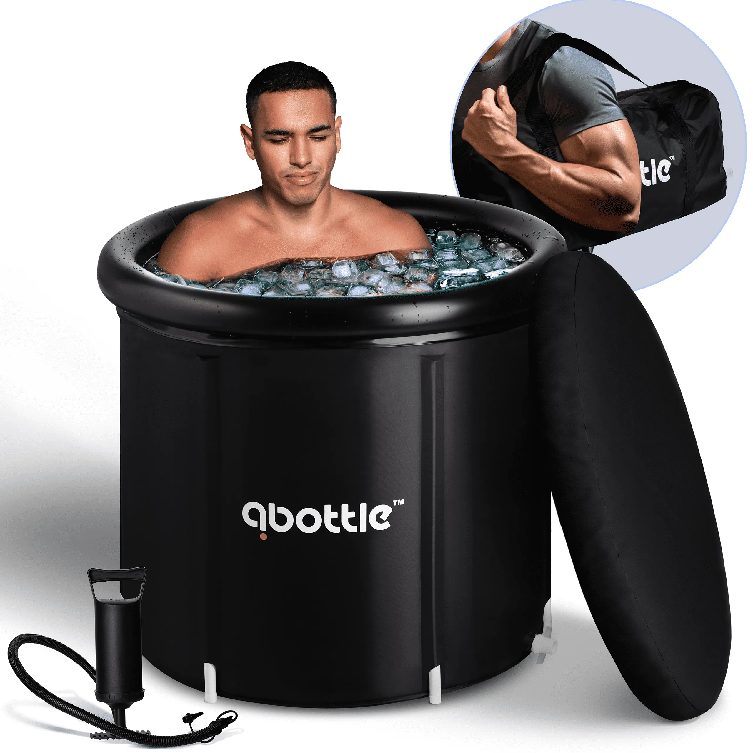 Premium Portable Ice Bath Tub for Athletes - Inflatable Cold Plunge Tub for Recovery & Polar Recovery Experience for Indoor and Outdoor Use