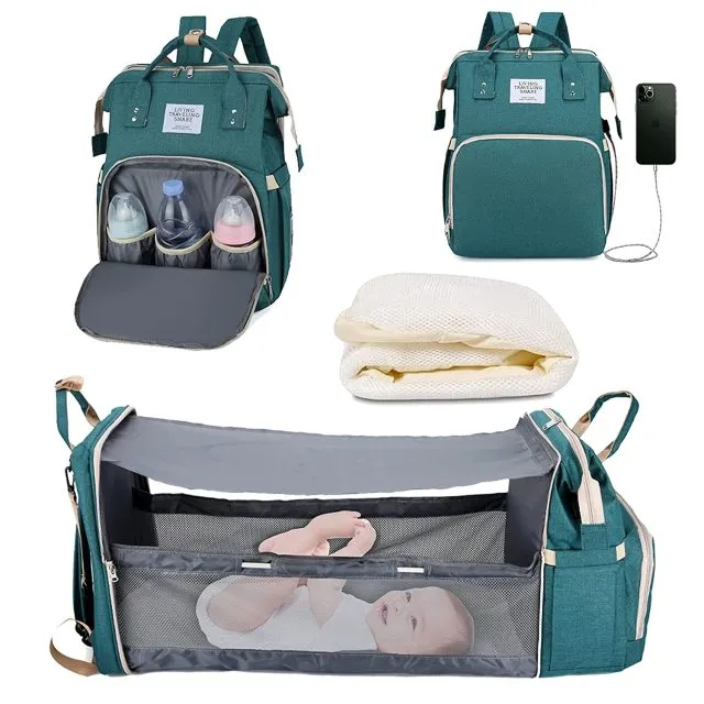 "SleepySprout Convertible Diaper Bag"